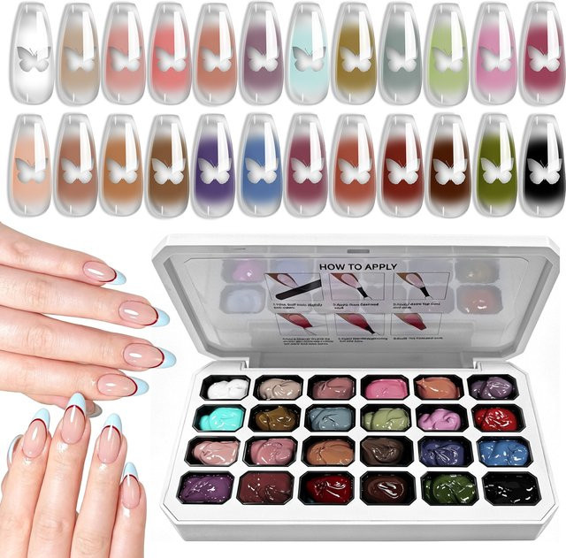 LIMEGIRL Nagelkunst-Design Malgel, 24 Farben, Glänzend - Bild 1