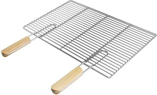 ECD Germany Grillrost eckig aus Edelstahl mit abnehmbaren Griffen, B/T: 54 x 34 cm - Bild 1