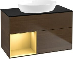 V&B Waschtischunterschrank Finion 100 in lackierter Ausführung, Breite: 100 cm, Höhe: 50,1 cm, Tiefe: 50,1 cm - Bild 1