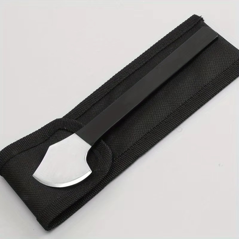 Leder-Schneidemesser für das Lederhandwerk in Schwarz mit Metallgriff zum Schälen und Basteln - Bild 2