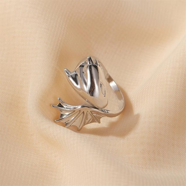 Ring Pterodactylus, Titan, Silber, Unisex - Bild 1