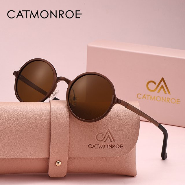 CATMONROE Sonnenbrille, Damen, Rund, Vollrand, Pink, Polarisiert - Bild 1