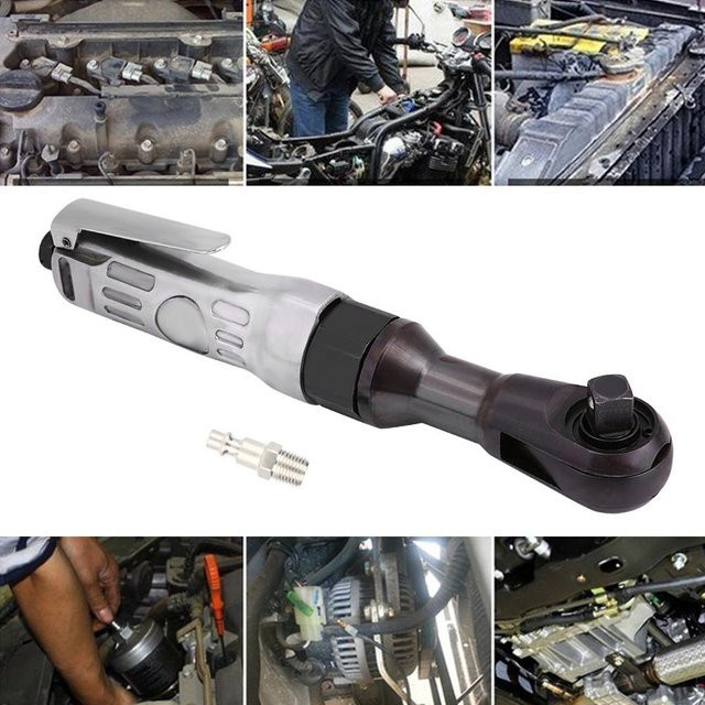 Koogeelife Schwerlast-Luftratsche Pneumatischer Drehmomentantrieb Schraubenschlüssel in Grau/Silber aus Aluminiumlegierung mit 12,5 mm Antrieb - Bild 1
