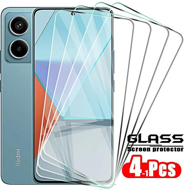 Displayschutzglas aus gehärtetem Glas für Xiaomi Redmi Note 13 Pro, 13 Pro 5G, 12 und 11 Pro, transparent - Bild 1