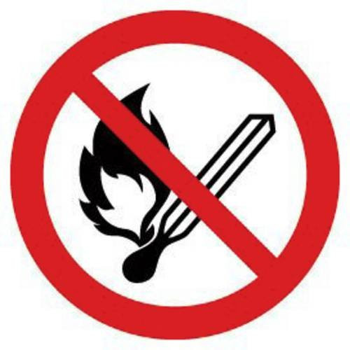 FLEXIMARK Verbotsschild Rauchen, offene Flamme, Feuer und Zündquellen verboten - Bild 1