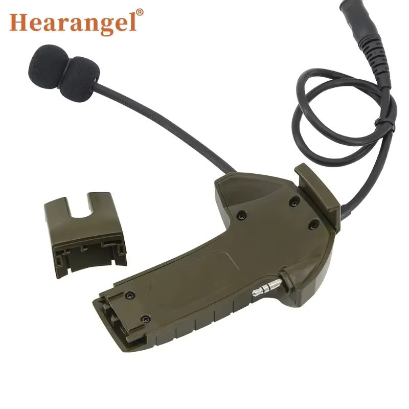 Hearangel Externes Mikrofon-Kit mit Ken-Plug-PTT-Adapter für taktische Walker Razor Headsets, Modell 2024 - Bild 2