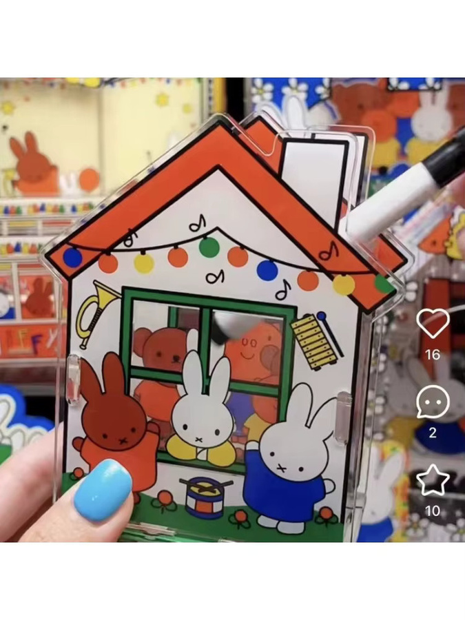 Miffy Kaninchen Schreibtisch-Stifthalter aus Kunststoff in Multicolour für Schreibwaren und Make-up-Pinsel - Bild 4