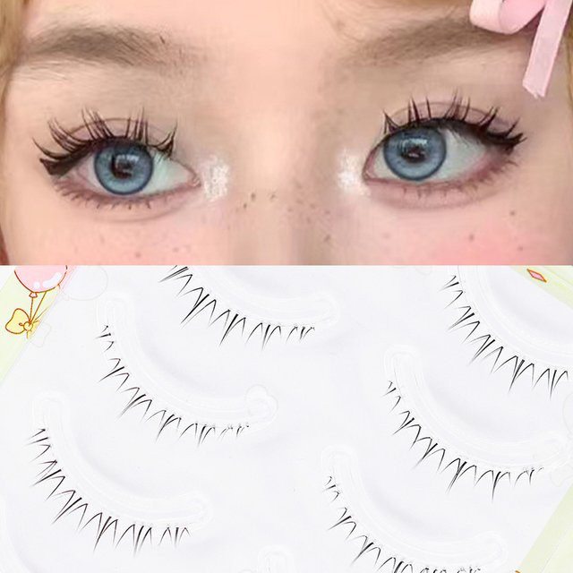 Sosweet Künstliche Wimpern, Braun, Unterwimpern, 4–7 mm - Bild 1