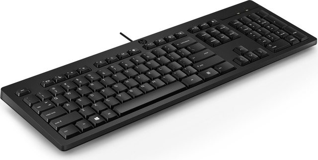 HP 125 USB Keyboard US-Layout Schwarz - Bild 1