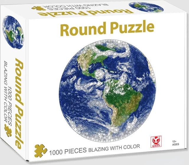 MaxRenard Die Erde Berühmte Gemälde, Rundes Puzzle, 1000 Teile, ab 12 Jahre - Bild 1