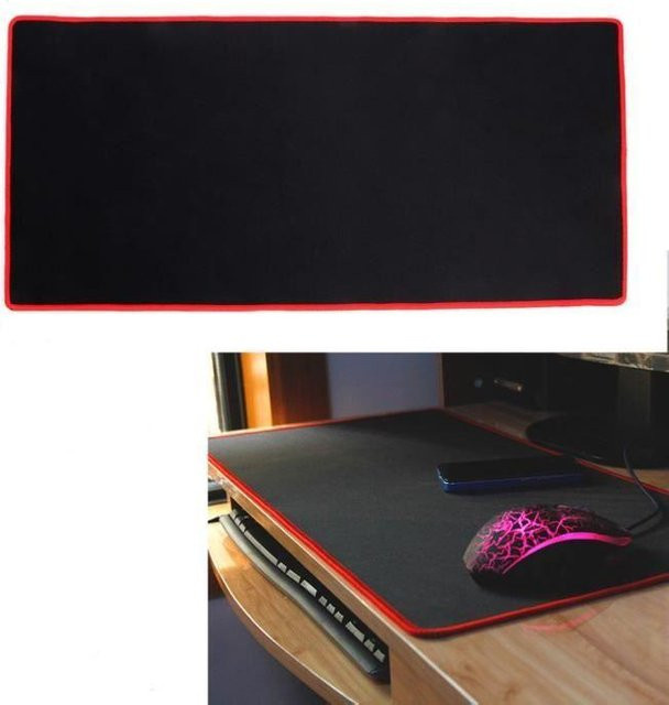 EF CONNECTION Gaming Mauspad XXL in Schwarz, B/T/H: 78,0 x 30,0 x 0,5 cm, rutschfeste Gummiunterlage mit flexibler und weicher Oberfläche - Bild 1