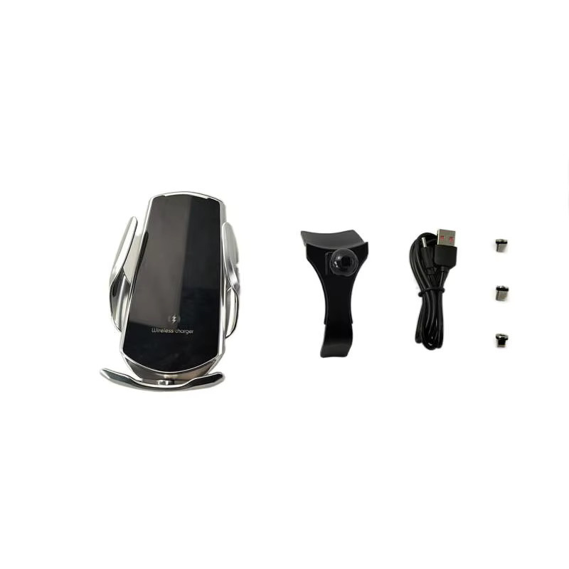 Kabellose 15W Schnellladegerät Auto-Halterung mit automatischer Klemmung für Mercedes-Benz C200 (Modelle 2013-2017 und 2022-2023 W206), Schwarz - Bild 2