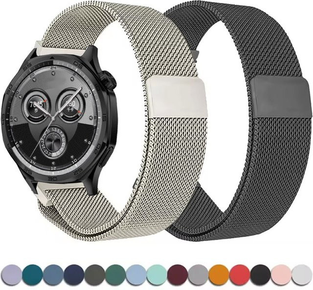 Hiyii Uhrenarmband Milanaise, Edelstahl, Unisex, 22/20 mm - Bild 1