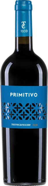 Terrecarsiche 1939 Primitivo Rotwein, Apulien, 2025, halbtrocken, 0,75 l - Bild 1
