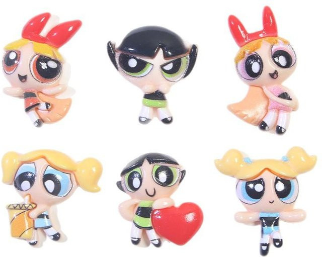 Binchi The Powerpuff Girls Harzmodell, 6-teiliges Set, ab 14 Jahren - Bild 1