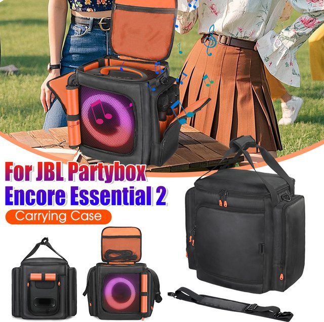 JBL Partybox Encore Essential 2 Aufbewahrungstasche mit Mikrofontasche, wasserdichte Staubhülle in Schwarz - Bild 1