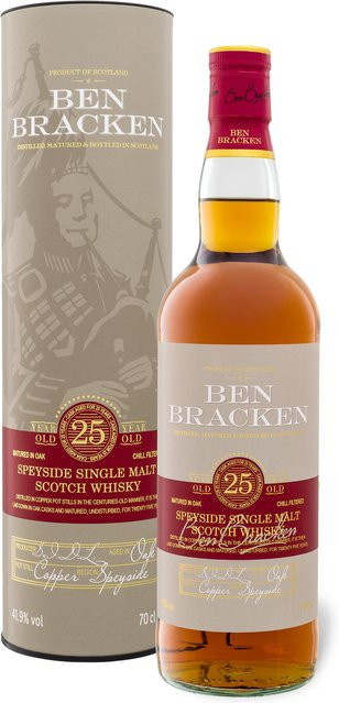 Ben Bracken Speyside Single Malt Scotch Whisky 25 Jahre 0,7 l - Bild 1