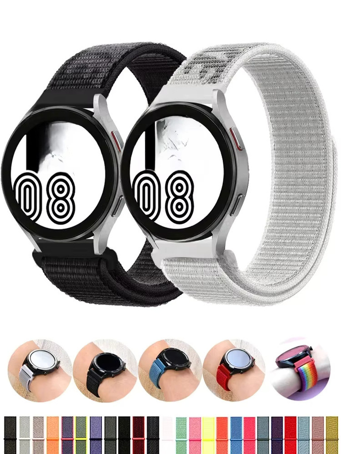 Uhrenarmband Nylon, Schwarz, Unisex - Bild 4