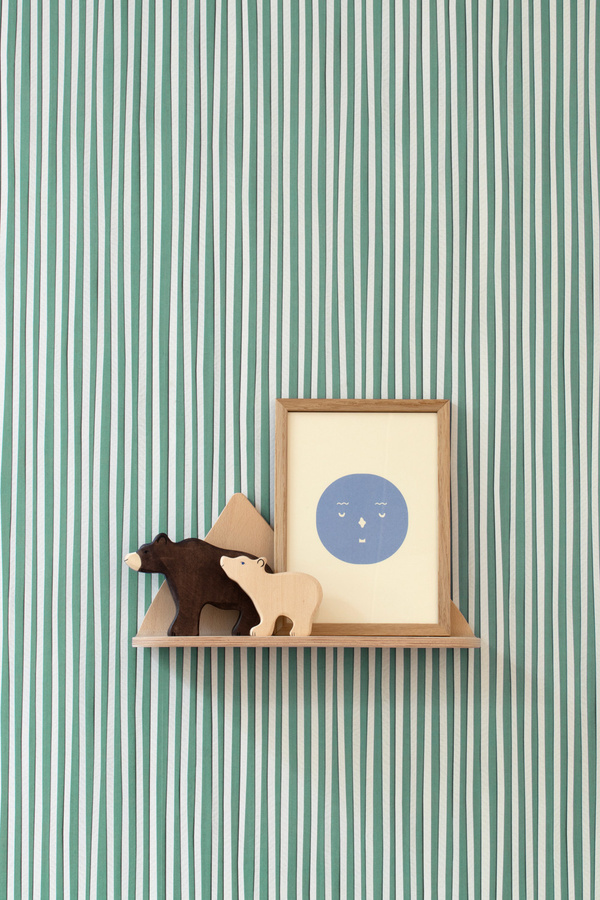 studio ditte Tapete Stripes in Jade mit abstraktem Streifenmuster aus Vlies - Bild 1
