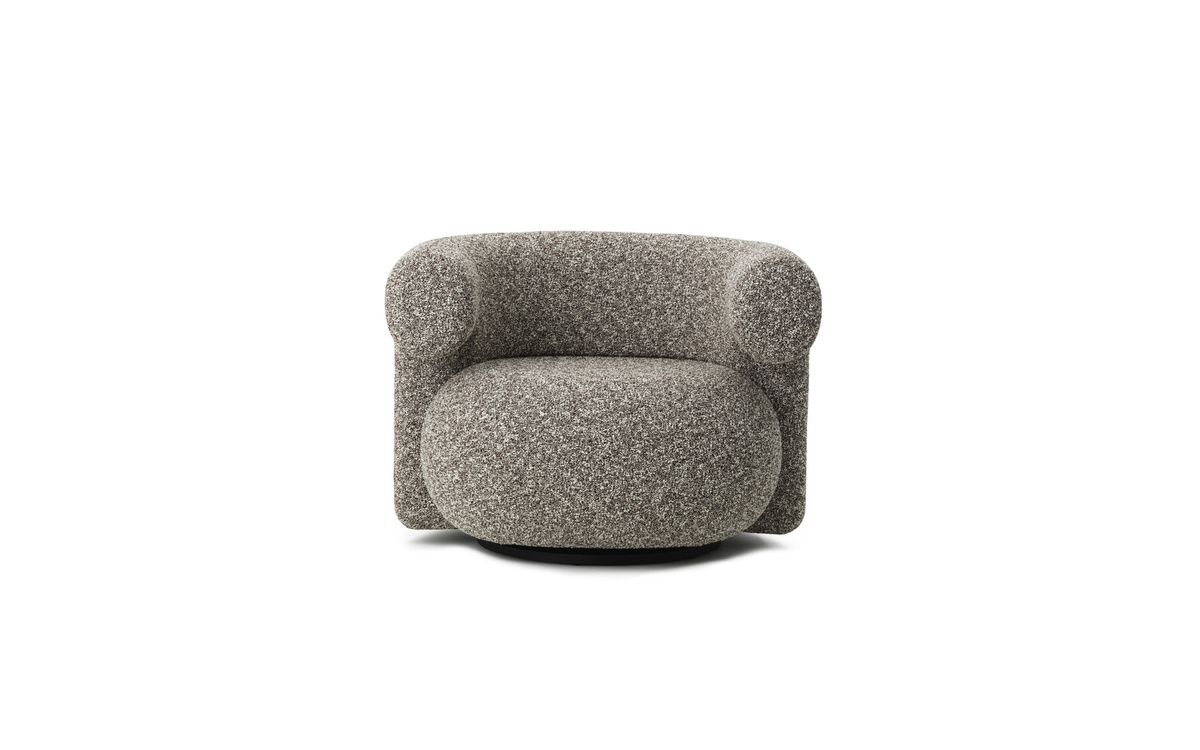 Normann Copenhagen Burra Lounge Sessel mit Rückdrehfunktion und Armlehnen in Bouclé - Bild 2