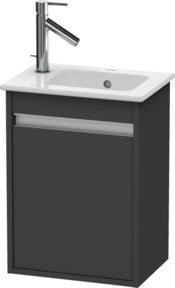 Duravit Waschtischunterschrank Ketho, wandhängend, Graphit matt, B/T/H: 40 x 28,5 x 55 cm - Bild 1