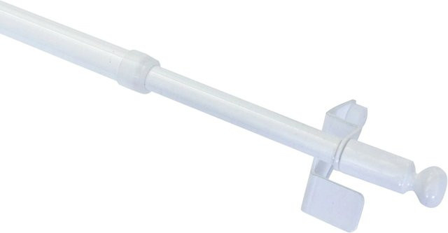 Gardinia Klemmstange Press&Go Kugel Weiß, Durchmesser: 8/10 mm, Länge: 30 - 50 cm - Bild 1