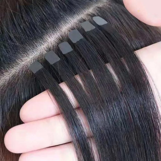 MRSHAIR Mini-Band-Haarverlängerungen, Echthaar, 10 Stück - Bild 1