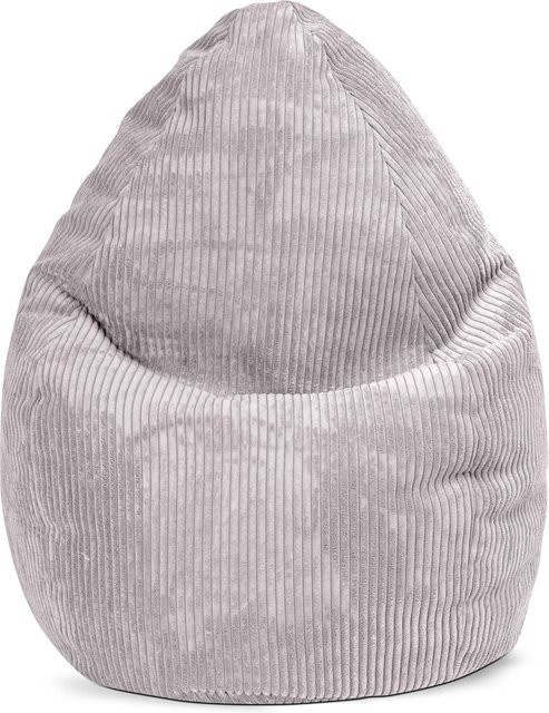 Sitting Point Sitzsack BeanBag Shara XL in Cord-Optik Grau mit 220 Litern Volumen - Bild 1