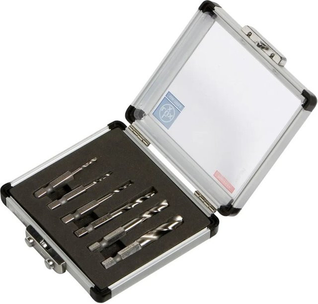 LUX-TOOLS HSS Metall-Bohrer Set 6-teilig in Silber - Bild 1