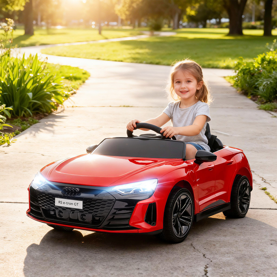 HOMCOM Audi RS e-tron GT Kinder Elektroauto, Rot, ab 3 Jahre - Bild 2