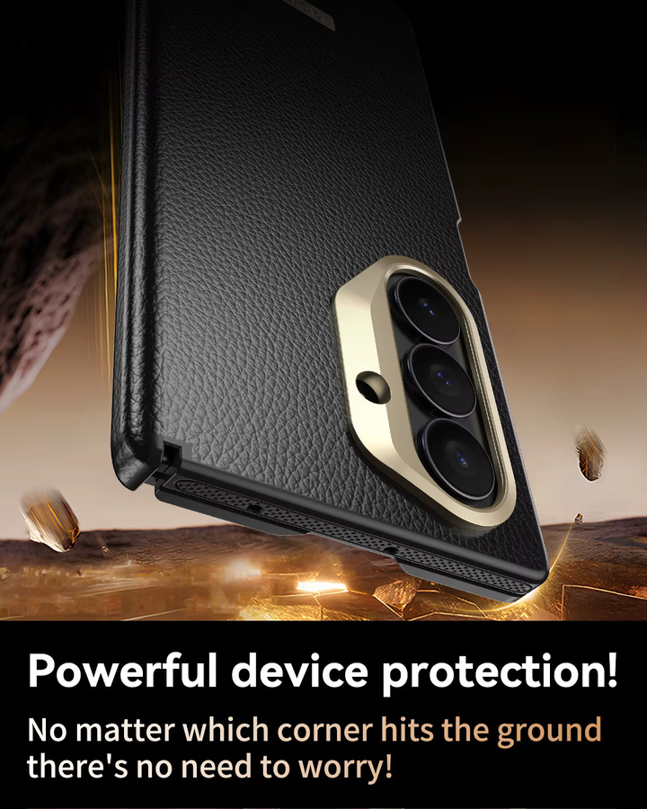 Samsung Galaxy Z Fold 7 Hartschale Handyhülle mit Fallschutz und kabellosem Laden in Blau - Bild 4