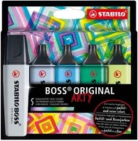 STABILO Textmarker BOSS ORIGINAL ARTY Multicolor Set mit 5 Stück und Keilspitze - Bild 1