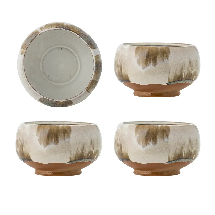 Bloomingville Schale aus Steingut in der Farbe Jade, Set von 4 Stück - Bild 1