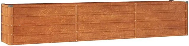 vidaXL Hochbeet aus Cortenstahl in Braun, B/T/H: 240 x 40 x 45 cm - Bild 1