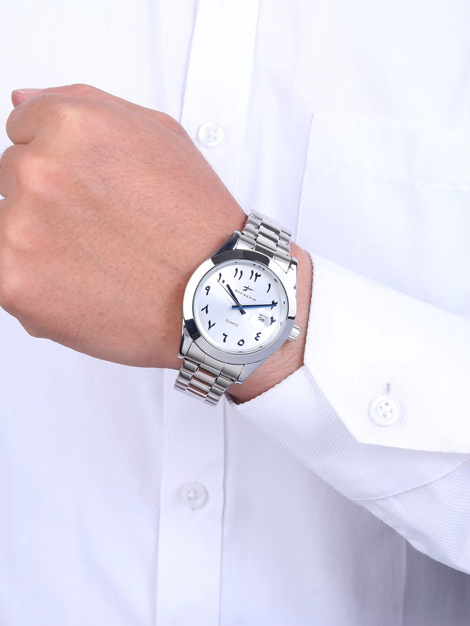 RICECGO Armbanduhr Quarz, Edelstahl, Blau, Herren, Datum - Bild 3