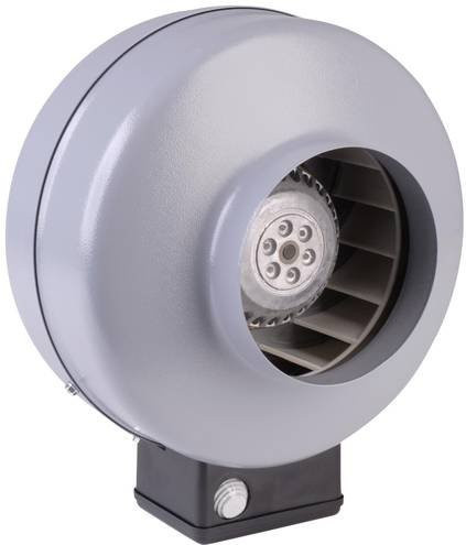 Wallair Radiallüfter 230V in Grau mit 530 m³/h Förderleistung und 15 cm Durchmesser - Bild 1