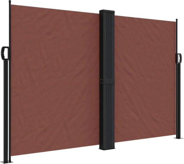 ausziehbare Seitenmarkise von furnicato in Braun aus Polyester, B/H: 1200 x 160 cm - Bild 1