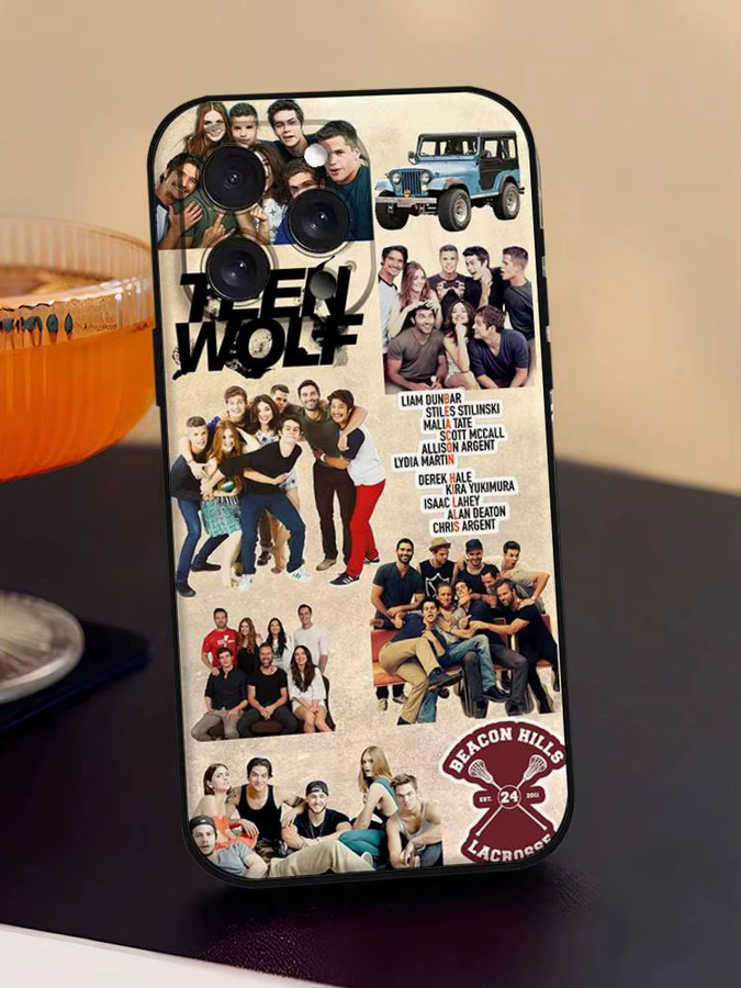 Dylan O'Brien Teen Wolf Handyhülle für iPhone 11 bis 17 Pro Max, weiche Schutzhülle, Schwarz/Mehrfarbig - Bild 7