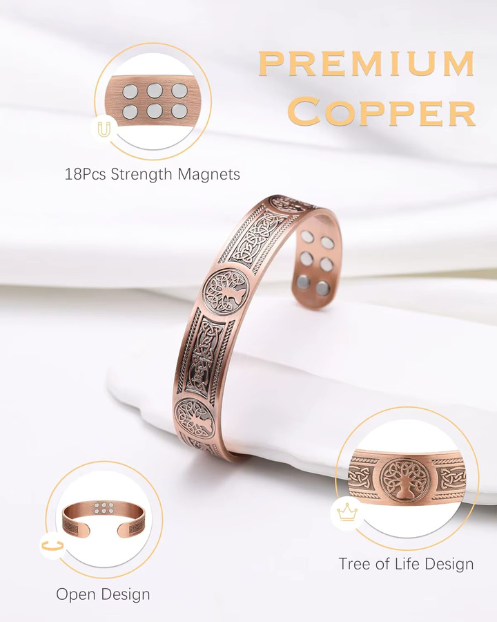 ARADOO Armband Kupfer, Roségold, Unisex - Bild 2