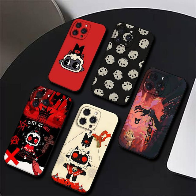 Handyhülle Cult of the Lamb für iPhone 11 bis 17 Pro Max in Schwarz - Bild 1