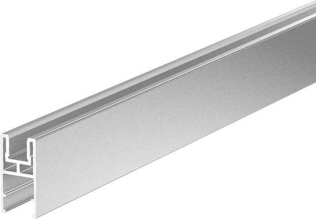 ZacAlu Aufsatzleiste für Alupanel mit Aufnahme 5 mm - 10 mm, Silbergrau, Länge: 190 mm - Bild 1