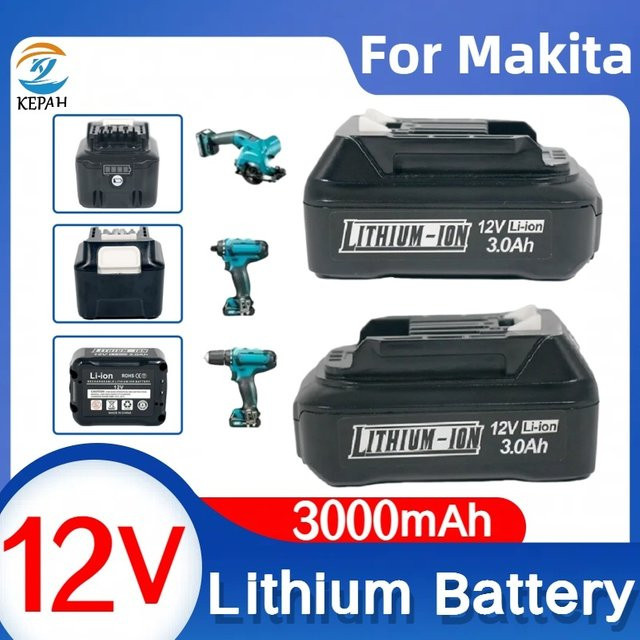 Makita BL1020 Akku 12 V 3,0 Ah Li-Ion für Elektrowerkzeuge kompatibel mit BL1016 BL1015 BL104 DF331D und P108 - Bild 1