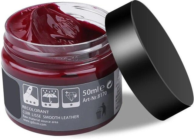 Meiteai-Home Leder-Reparatur-Creme-Set in Weinrot, 50 ml zur Wiederherstellung von Schuhen, Autositzen, Sofas und Mänteln - Bild 1