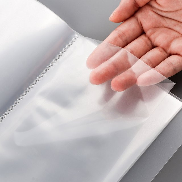 Transparentes Fotoaufbewahrungsalbum im A6-Format mit 40 Seiten aus Kunststoff zur Aufbewahrung von Aufklebern und Stempelstäbchen - Bild 1