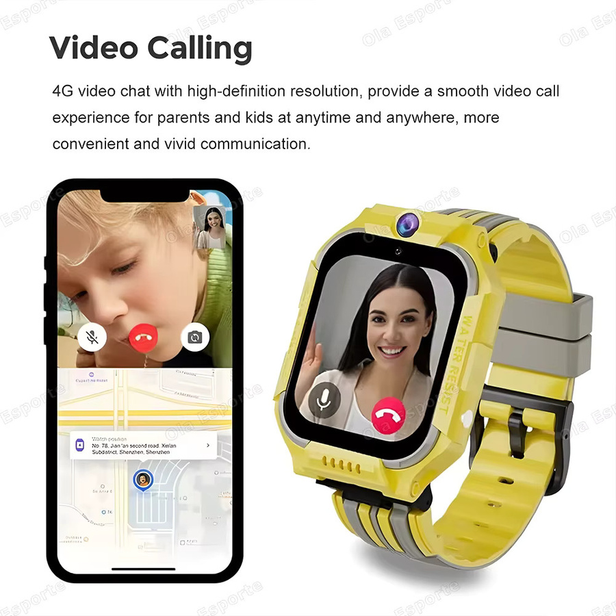 Ola Esporte Smartwatch, Kinder, GPS, Wasserdicht, Schwarz - Bild 3