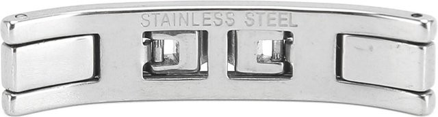 Painter Uhrenarmband Schmetterlings-Faltschließe, Edelstahl, Silber, Unisex - Bild 1