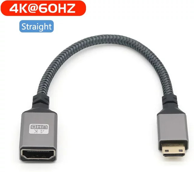 Jasoz 4K Mini-HDMI-zu-HDMI Winkelkabel für Kameras - Bild 1