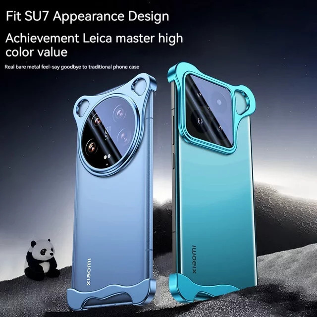 Stoßfeste Schutzhülle aus Aluminium für Xiaomi 14, 14 Pro und 14 Ultra in Blau - Bild 1