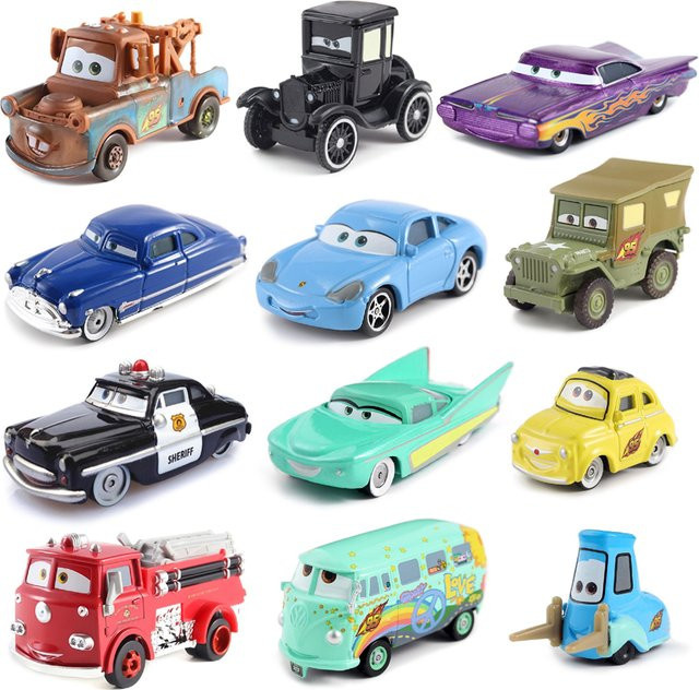 TAKARA TOMY Disney Pixar Cars Bewohner von Radiator Springs, Spielzeugauto aus Legierung, Set / Bundle - Bild 1