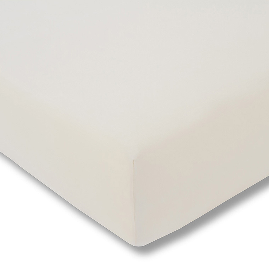 Estella Spannbetttuch aus Feinjersey in Weiß oder Gelb, B/T: 200 x 200 cm - Bild 1